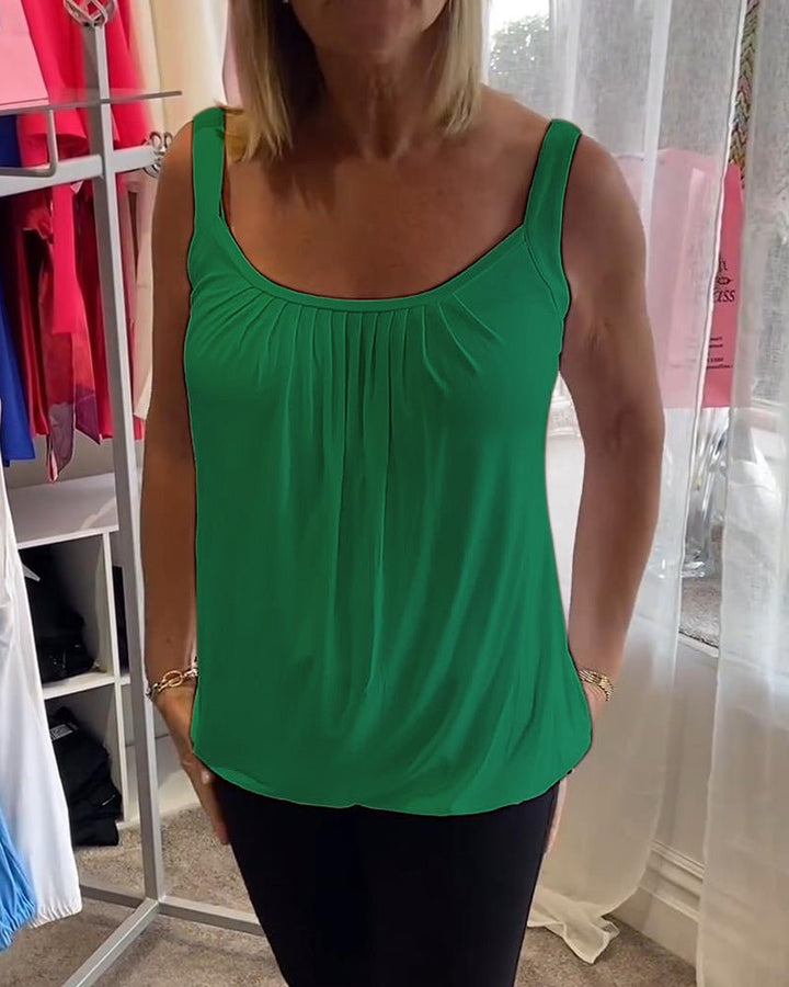 Vangie | Graceful Pleated Top