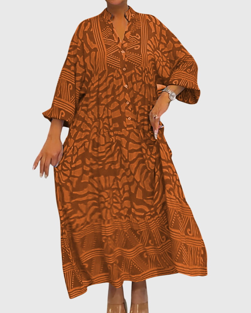 Mckinley™ | Maxi Dress With Elegant Print