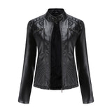 Heather | Women’s Classic Zip-up Biker Jacket