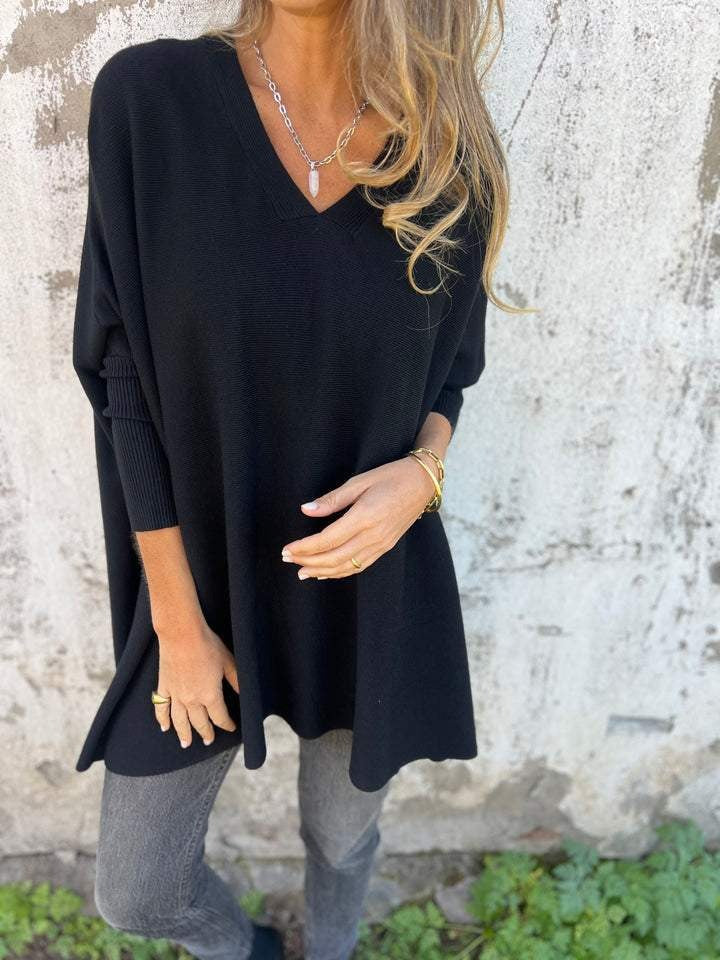 Amely | Batwing Knit Top