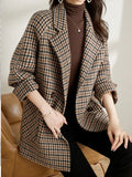Jessica | Women Spring Check Blazer Jacket