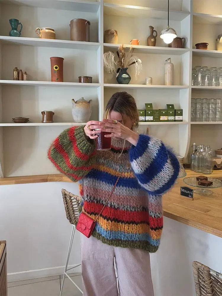 Lauren | Women’s Winter Multicolor Knit Sweater