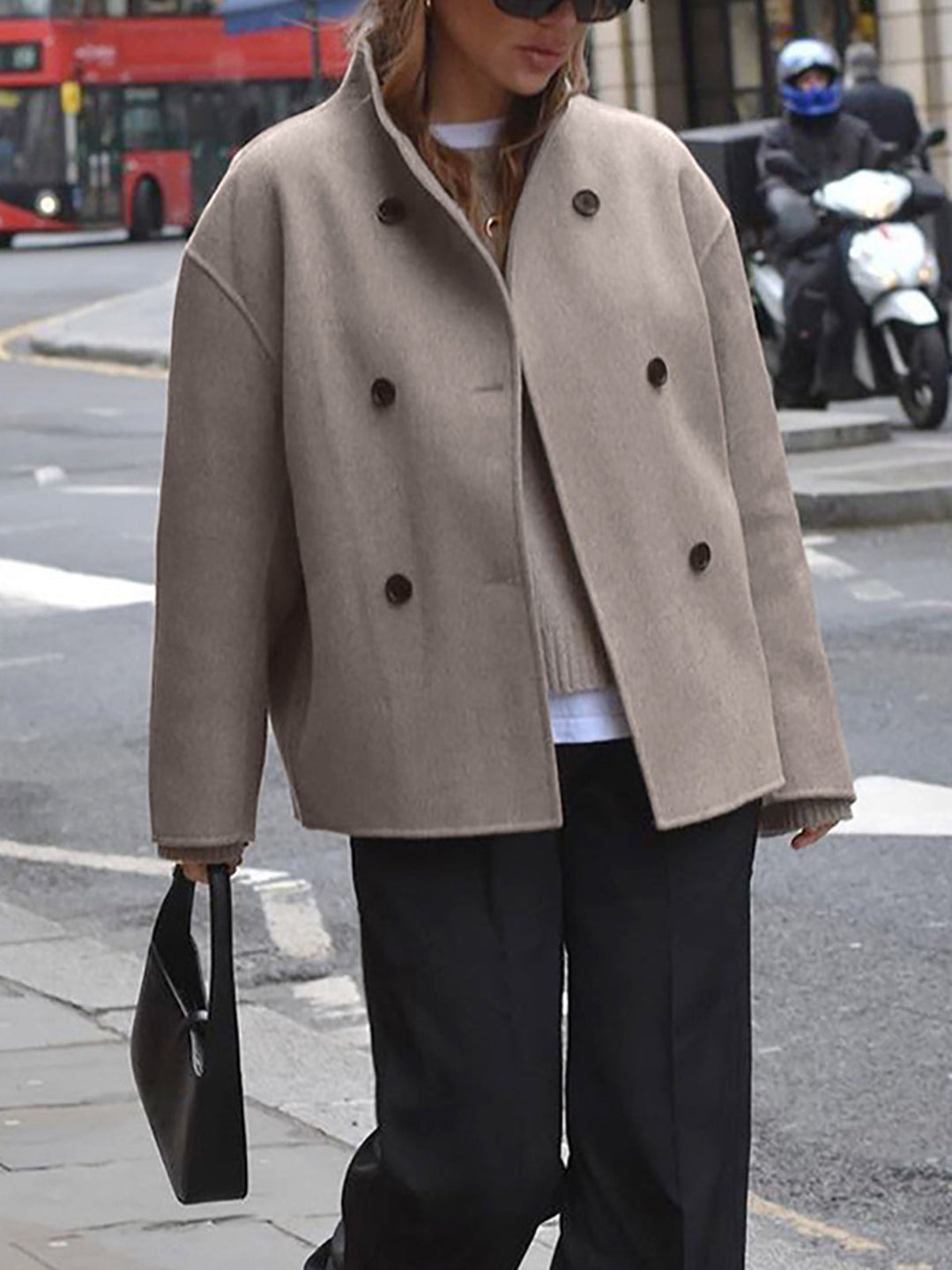 Bianca | Classic Chic Double-Breasted Coat for Women
