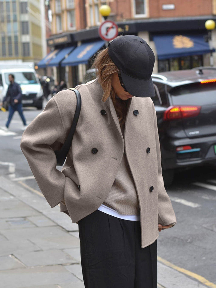 Bianca | Classic Chic Double-Breasted Coat for Women