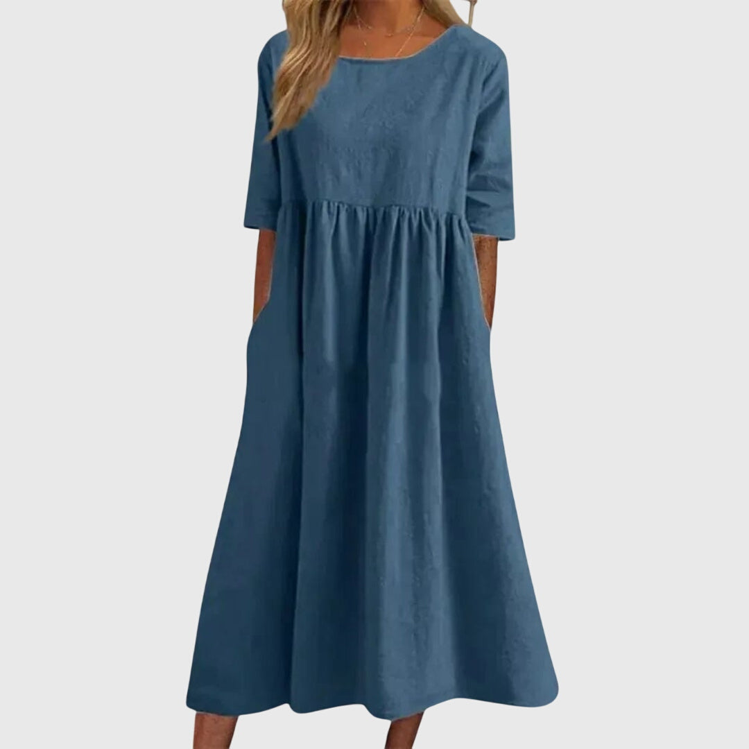 Haisley™ | Elegant Short-Sleeved Dress