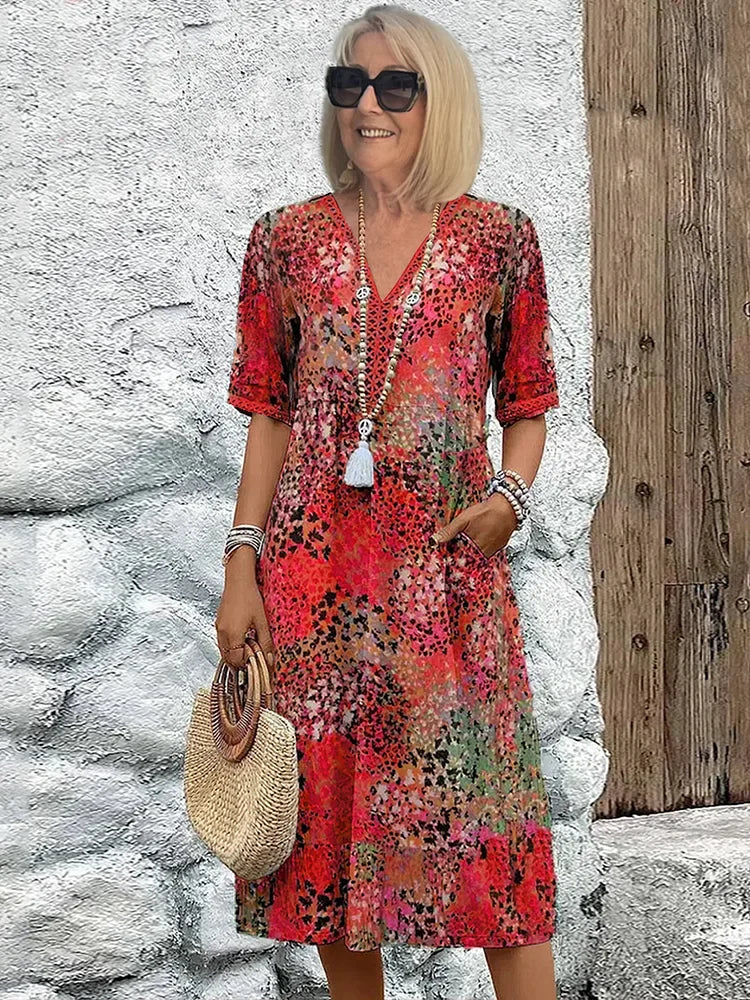 SKYLER | OCEAN BREEZE MIDI DRESS
