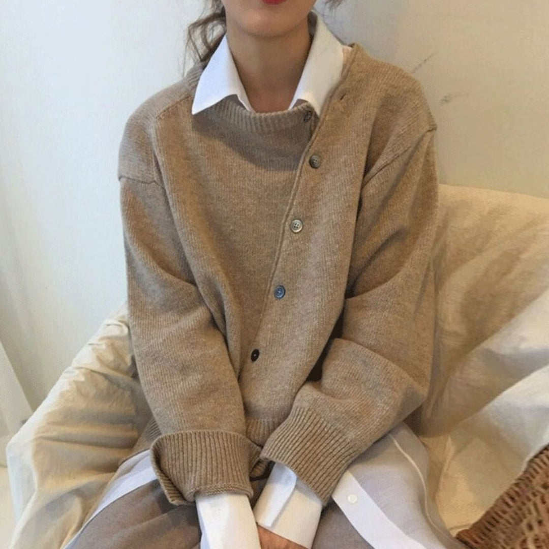 Gabrielle | Women’s Winter Button Knit Sweater