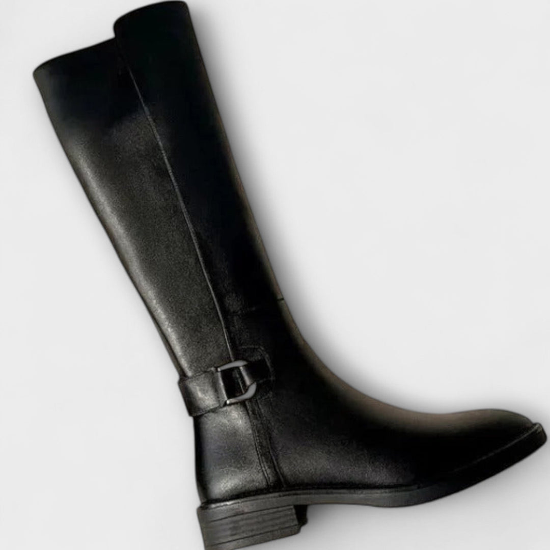 Mira - Leather Knee High Boots